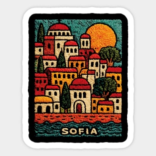 Bulgaria Capital Art Print - Sofia City Illustration Sticker